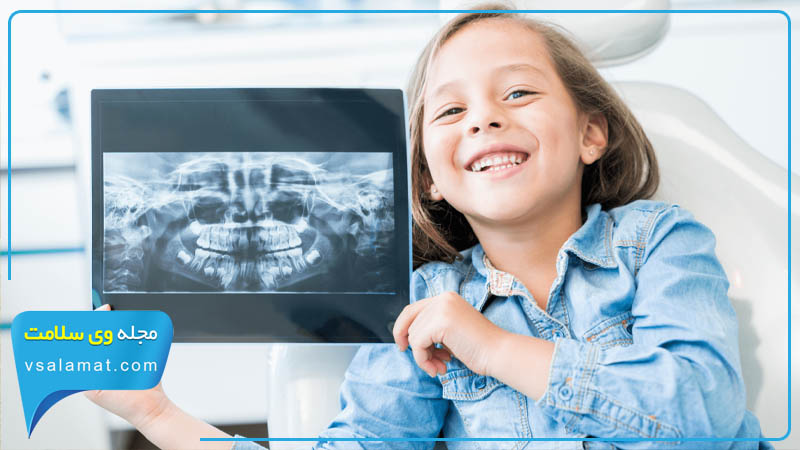 دندانپزشک اطفال به کمک اشعه ایکس دندان می تواند مشکلات دندانی را به طور دقیق تشخیص دهد.
